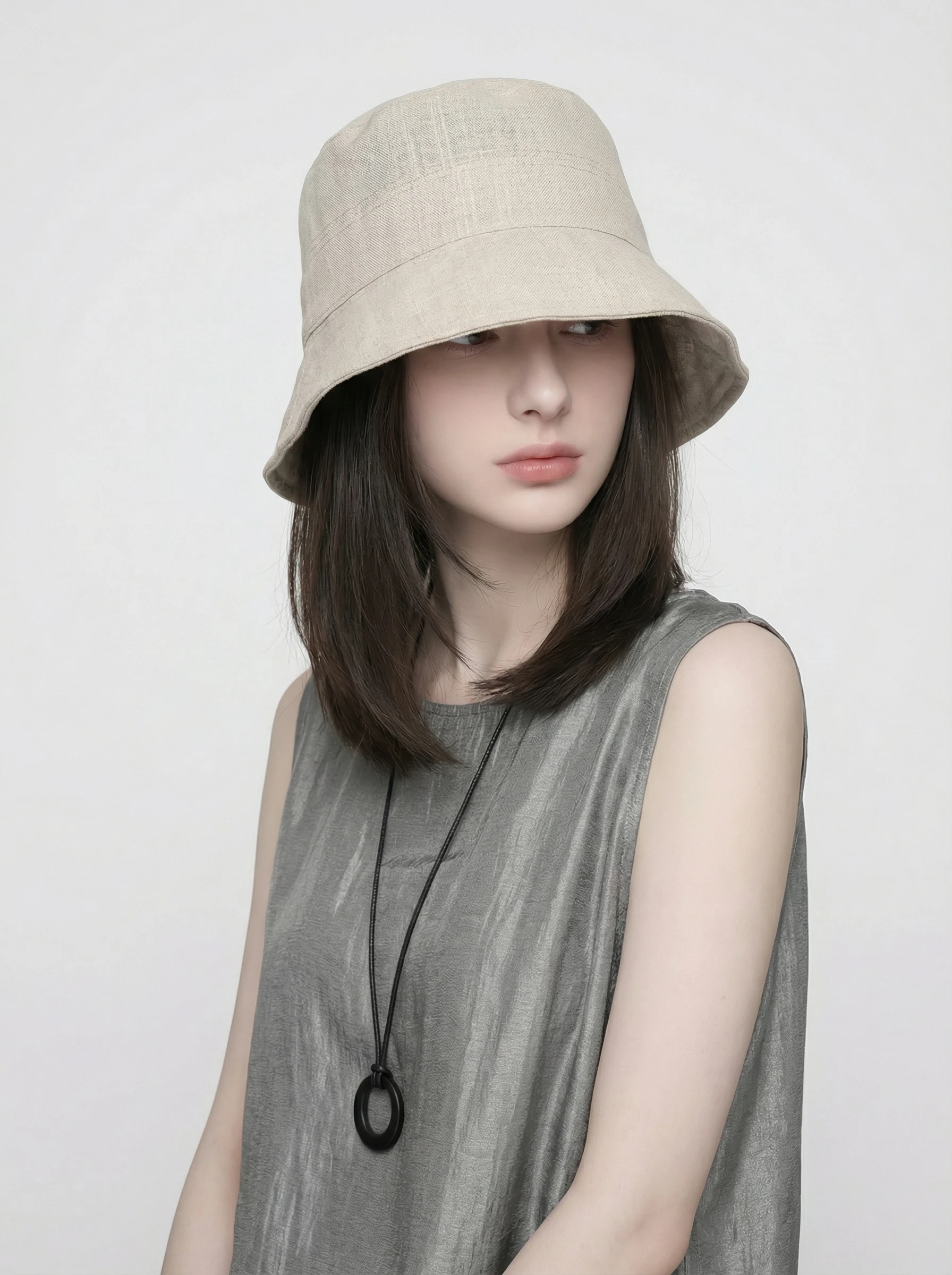 casquette-de-peche-naits-keits-en-coton-et-lin-respirant-fine-simple-pliable-a-large-bord-effet-visage-mince-pour-voyage-et-sortie