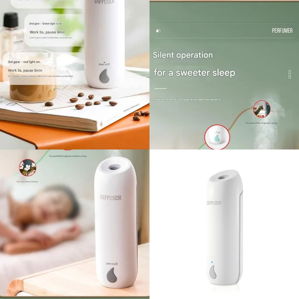 بخاخ معطر جو مؤقت أوتوماتيكي، فندق وموزع، مزيل الروائح الكريهة للحمام مع 3 زيوت عطرية، آلة رائحة لغرفة النوم