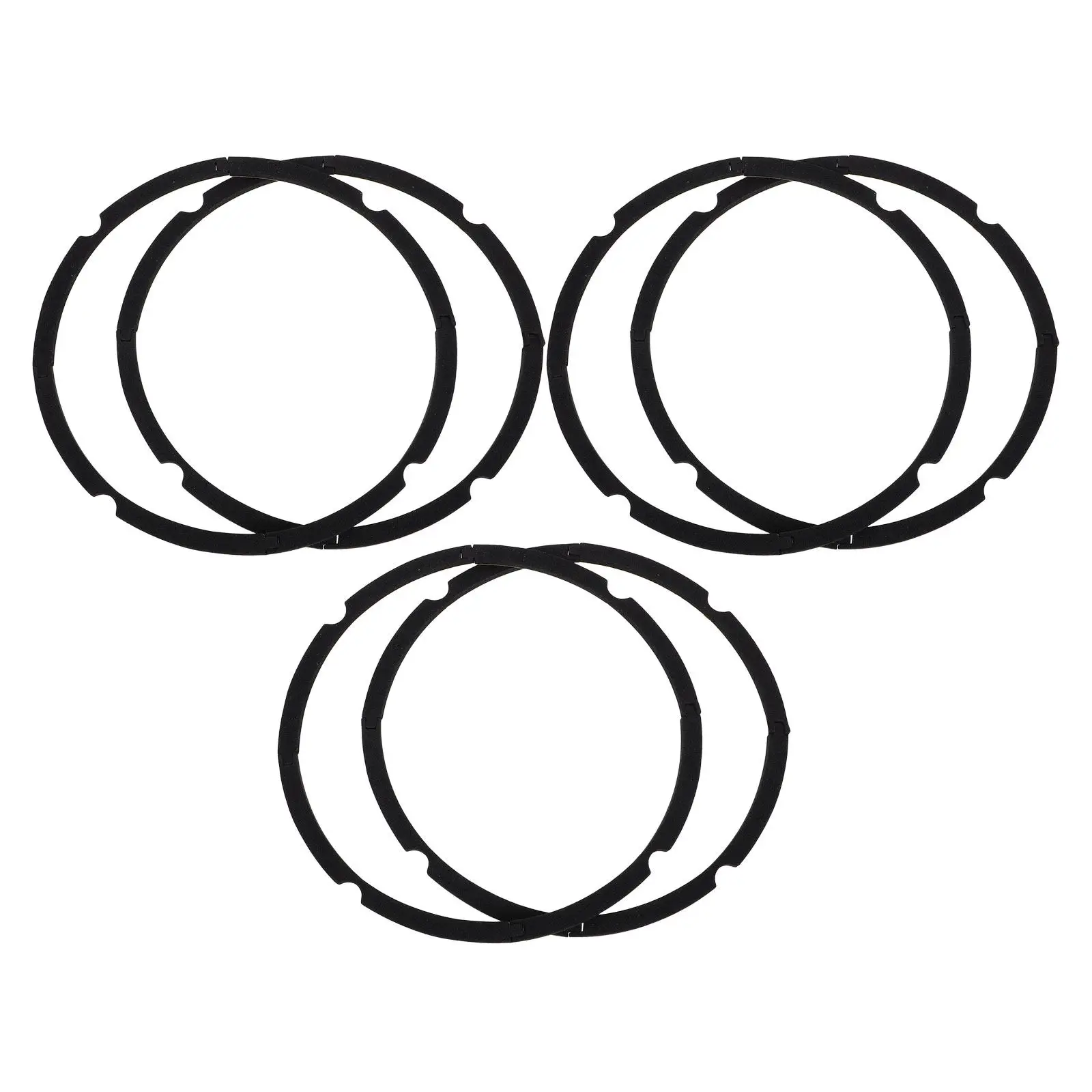 3Pairs Car Speaker Mounting Seal Ring Eva Gasket for Speaker Isolation Vibration Dampening Noise Reduction Car Audio