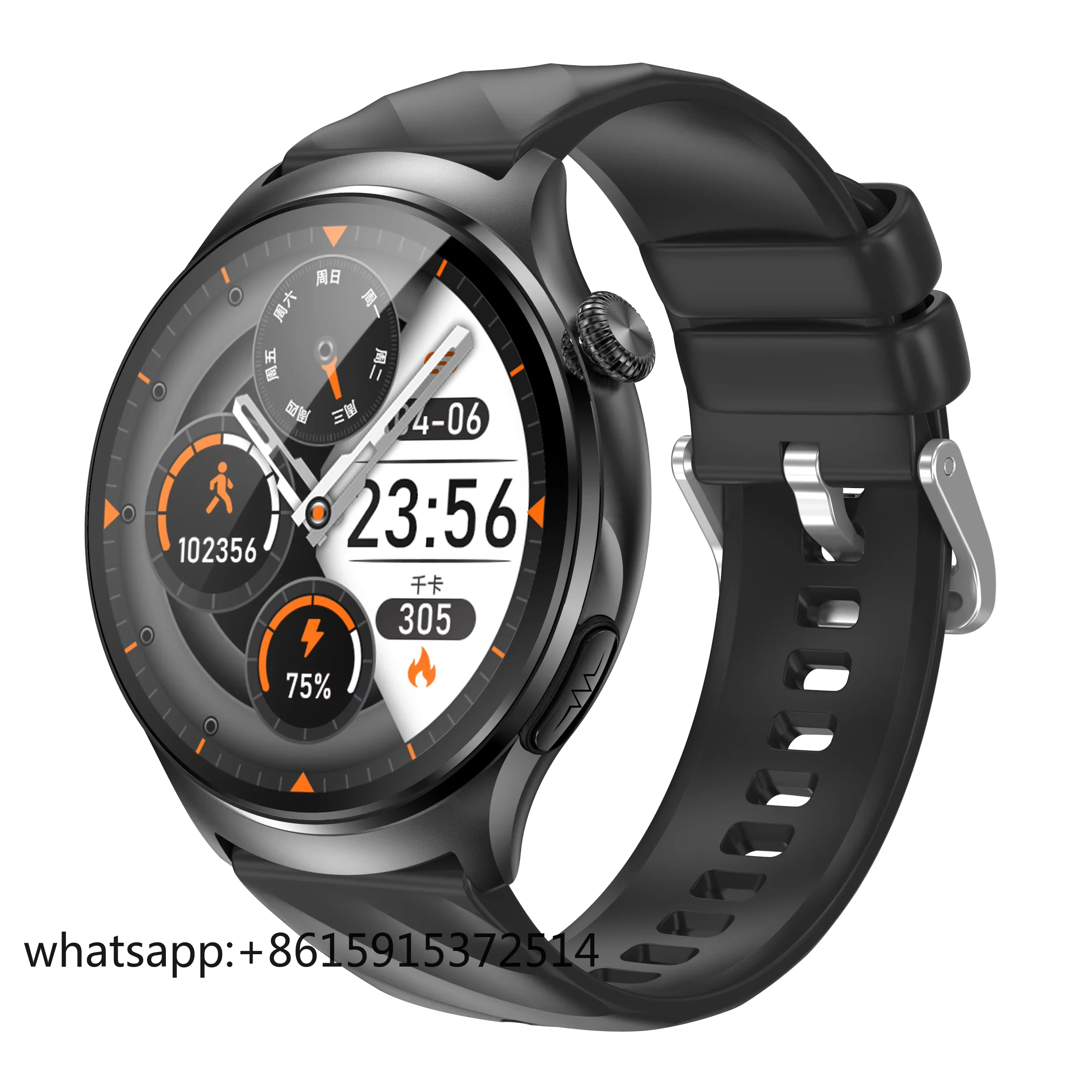 

TLCRETE ECG Health Smart Watch 440mAh Battery Capacity Heart Rate Blood Pressure Monitoring BT Call MT600 AMOLED Screen Smartwat