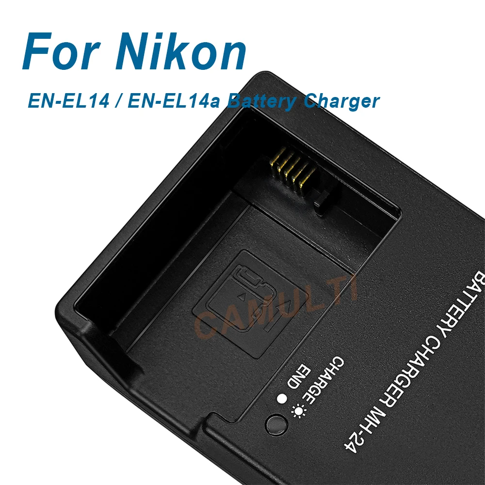 EN-EL14 ENEL14 ENEL14a Charger Replace MH-24 MH24 for Nikon D5600 D5500 D5300 D5200 D5100 P7100 P7700 P7800 D3100 D3200 D3500