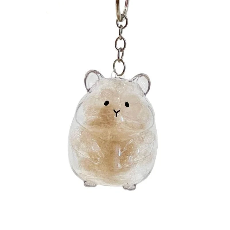 1 Stück Niedlicher Transparenter Haustier-Fellsammler in Hamsterform mit Abnehmbarem Pflegekamm für die Käfierreinigung – Detail 5