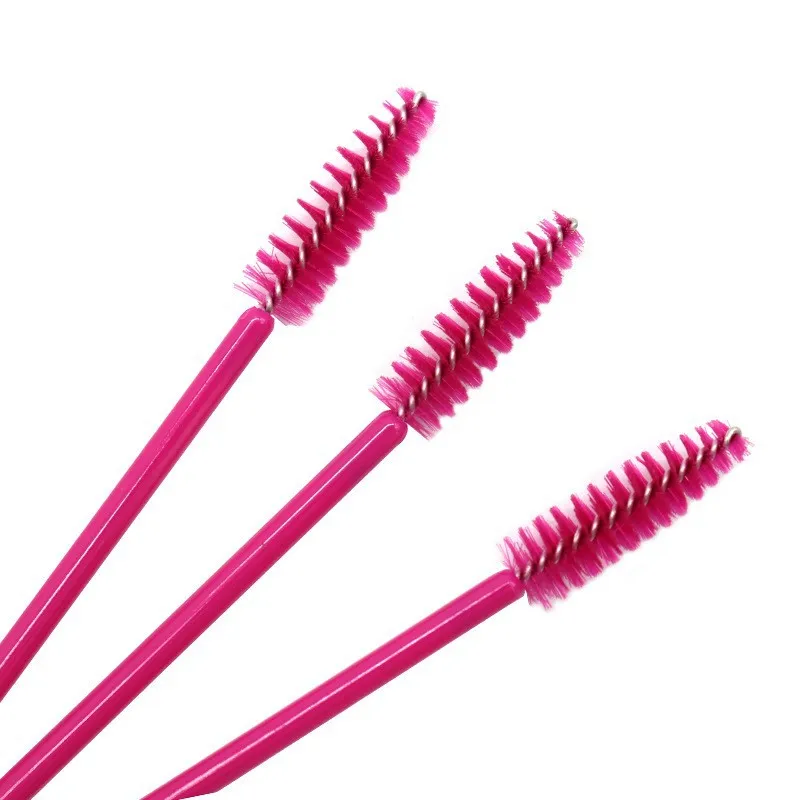 50 Pcs Disposable Nylon Mascara Wand Applicator Eyelash Brushes For Grafting Lashes Extension Women Makeup Brush Tools