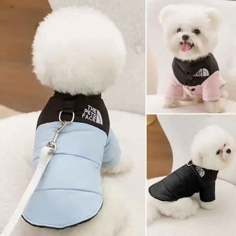 

PETFACE Dog Clothes Warm Dog Clothes for Bichon Teddy Pomeranian Small Puppy Winter Pet Down Cotton Puppy Coat Winter Dog Jacket