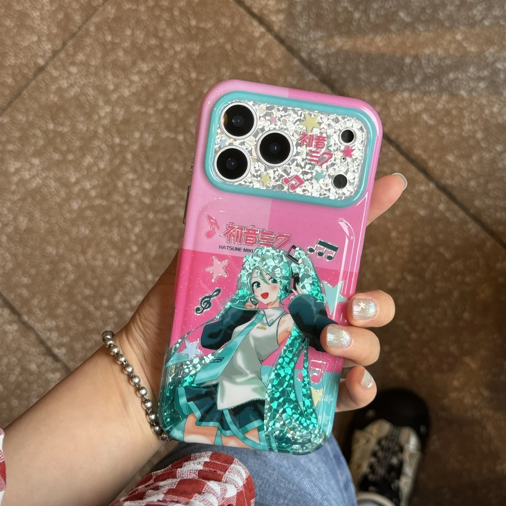 Phone Cases Kawaii - เคสโทรศัพท์ลายการ์ตูนญี่ปุ่นน่ารักสไตล์คาวาอี้ ฮัตสึเนะ มิกุ สำหรับ iPhone 18