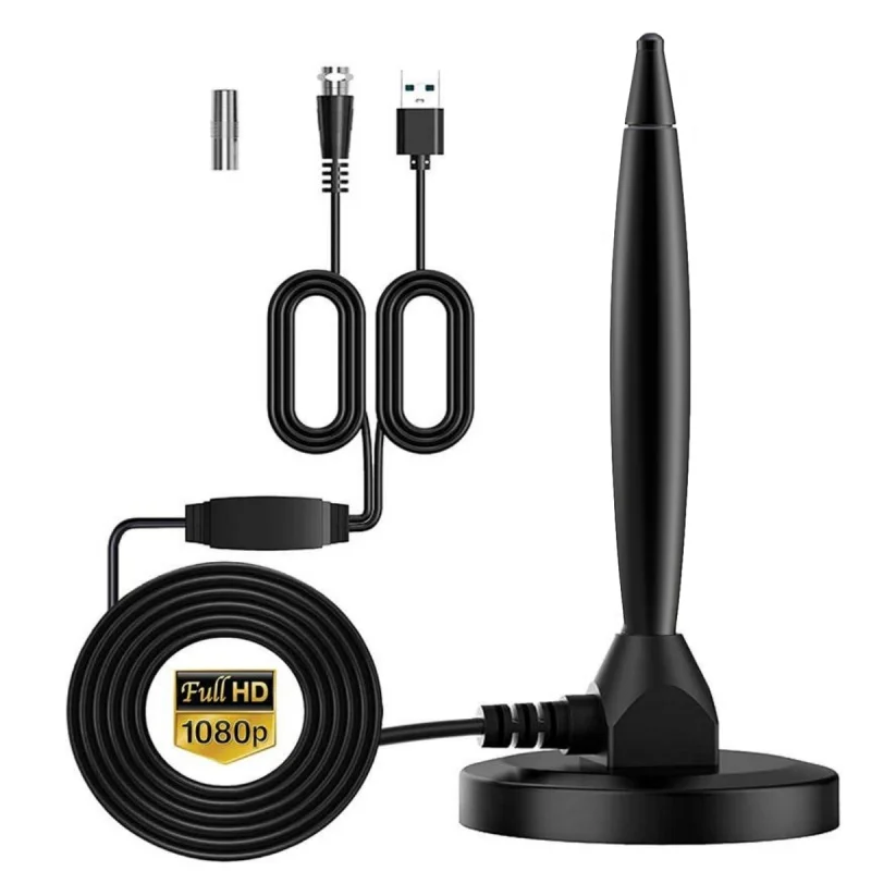 Indoor/Outdoor Digital TV Antenna with Dual Amplifier DTMB TV Signal Antenna DVB-T for Enhanced Reception