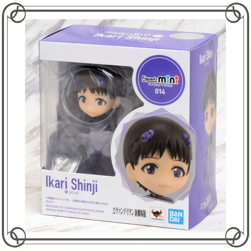 

BANDAI Figuarts Mini EVA Ikari Shinji Ayanami Rei Action Figure Collection Collection Ornament Brinquedos