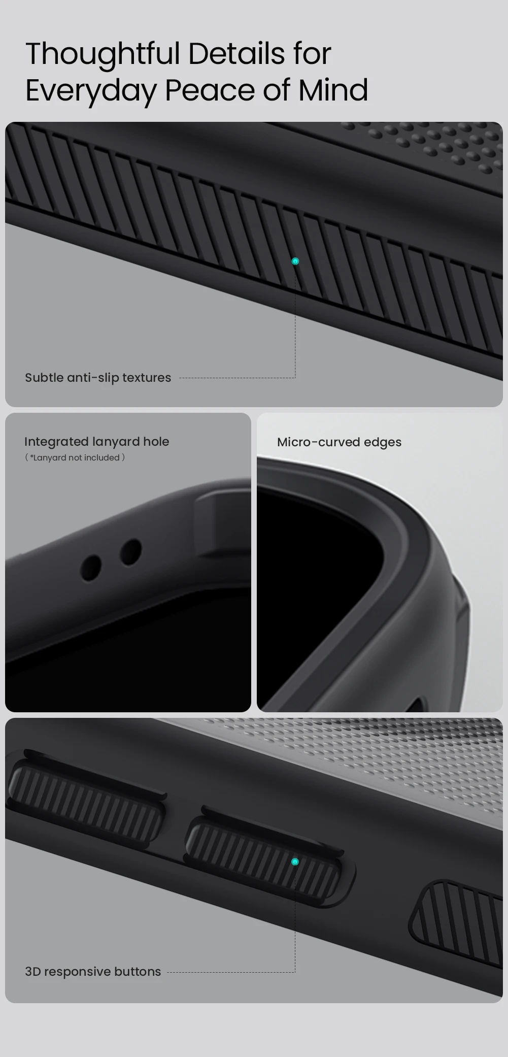 NILLKIN Schutzhülle für Xiaomi 18 Pro Max, passgenaue Hülle, magnetisch, supermatte Oberfläche, hochwertige, matte PC-Schutzhülle. – Detail 11