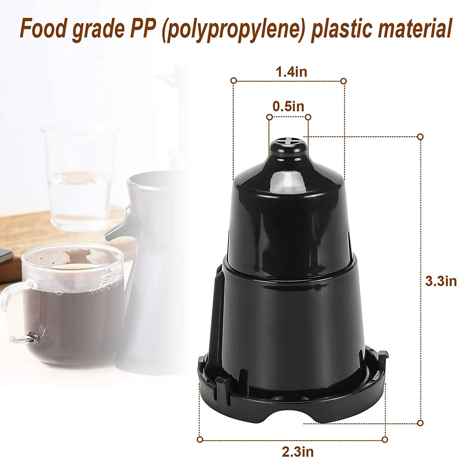 A01F-2 قطعة K كوب حامل القهوة إبرة متوافقة مع Keurig Pod Brewer K10 K40 K45 K60 K65 K70 K75 K77 K79