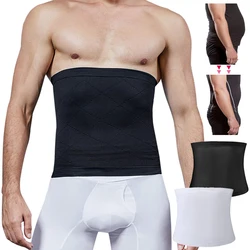 Mens Waist Cinchers Tummy Control Belt Shaping Band Shapewear Compression Girdle Belly Fat Slimming Workout Trainer Body Shaper