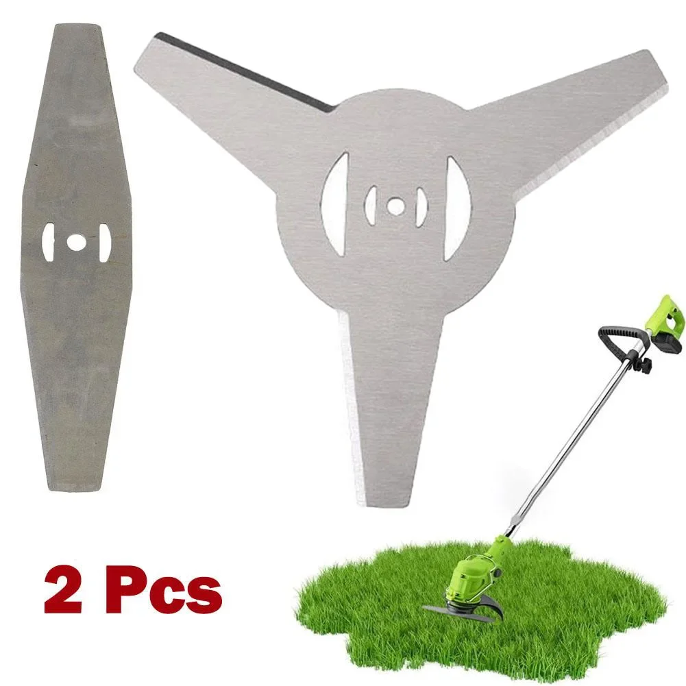 Metal Grass String Trimmer Head Replacement Saw Blades Lawn Mower Fittings 2pcs  150mm*5mm  Light Equipment Tools