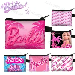 Movie Barbie Wallet Coin Purses Cute Cartoon Pink Girls Purse Storage Bag Cartoon Portable Fashion Lipstick Storage Bag Gifts