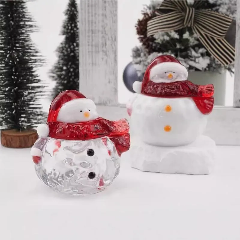 Christmas Snow Globe Silicone Mold DIY Epoxy Resin Storage Box Mould Santa Doll Winter Scene Handmade Craft Home Decor Supplies