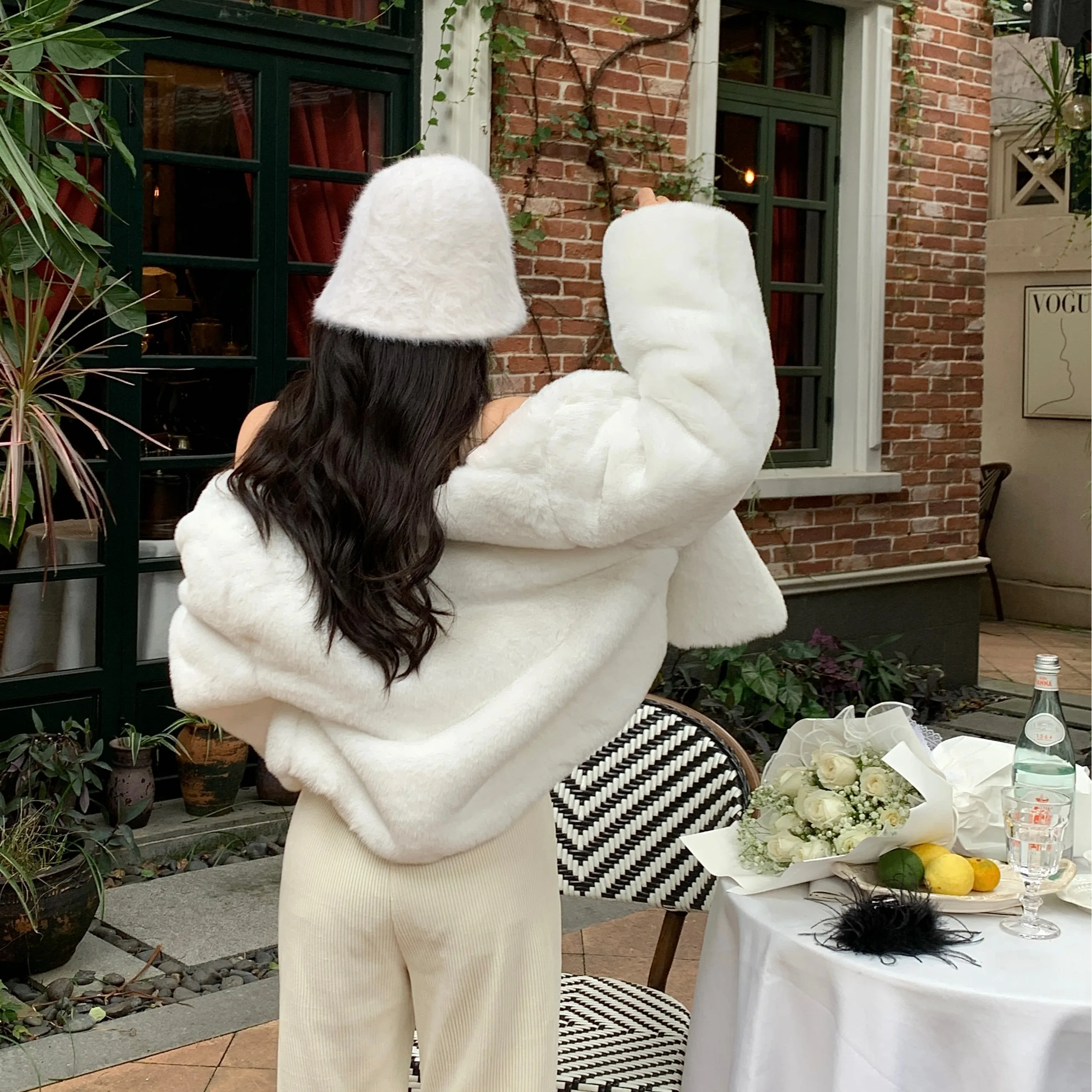 معطف نسائي من Faionable Thiened ort Plu فضفاض مناسب لخريف وشتاء جديد Sle النسخة الكورية يناسب الجميع... #4