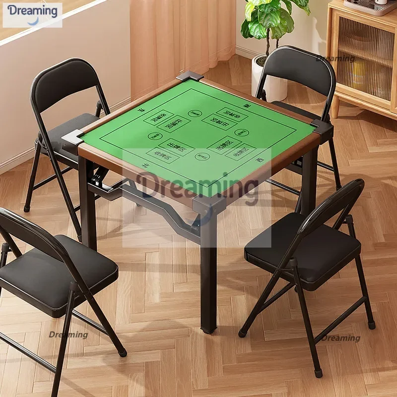 

Installation-free egg-free special table household mahjong table folding hand-rubbing chess and card square table simple
