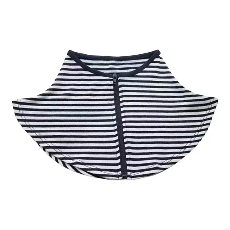 Sun Protective Neck Collar Decorative Collar Insert With Adjustable Zipper For Women Girl Outdoor Activity And Commuting 