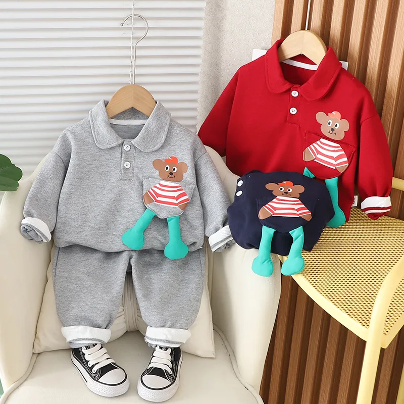 2pc/Sets Baby Boys Clothes Suits Children's Tracksuit Girls Boys Sweatshirt + Pants Outfits Toddler Sports Set 80-120cm