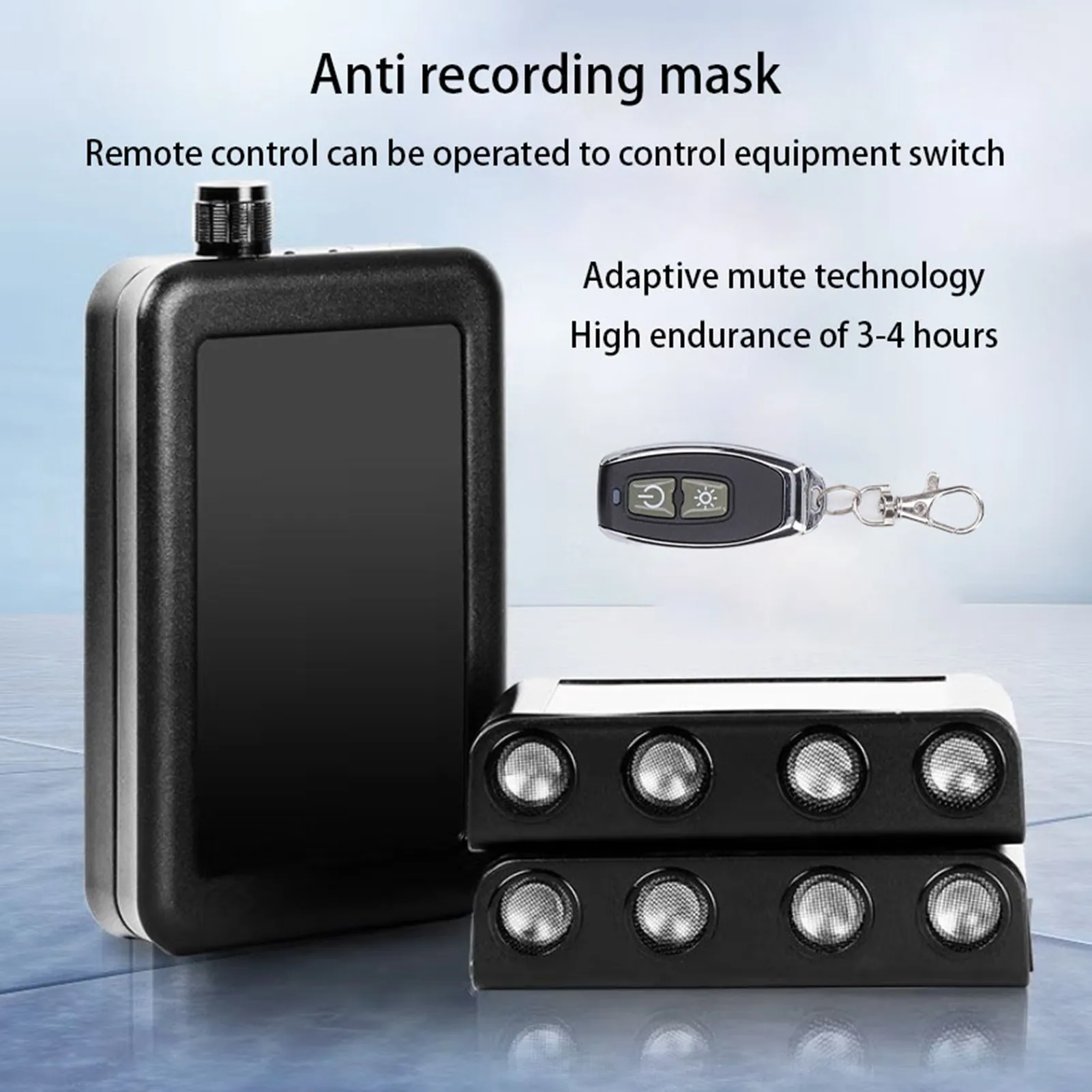 

Anti Recording Blocker Low Noise Multiple Control Ways Microphone Suppressor Device Audio Recording Blocker Security Products