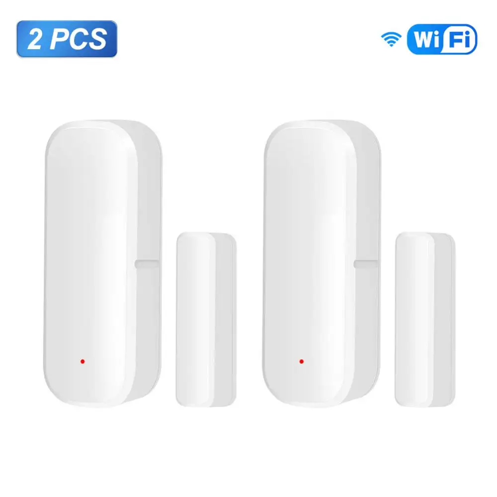 Window Sensor 2.4ghz Wifi Work With Home Alexa Wifi Door Sensor Smartlife App Tuya Smart Door Sensor Independence Alert