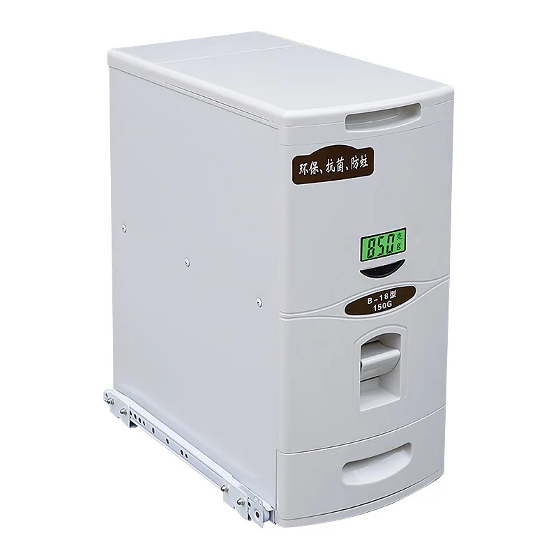 

Rice box pull basket, embedded, cabinet rice noodle box, household, pull multi-function