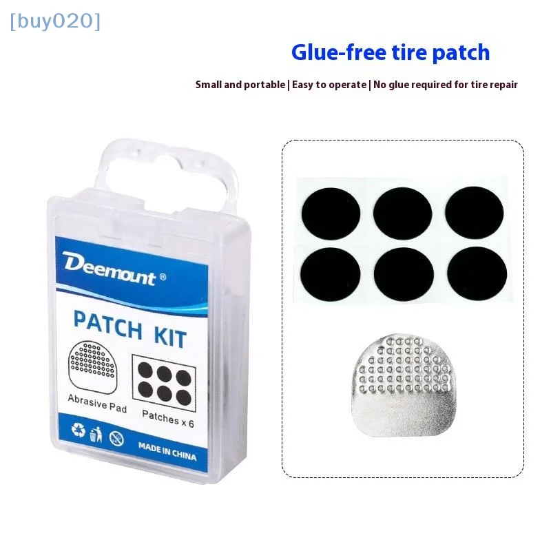 

1Set Bicycle Flat Tire Repair Kit Tool Glue-free Portable Rubber Fetal Repair Bike Inner Tube Puncture Patch Repair Tools