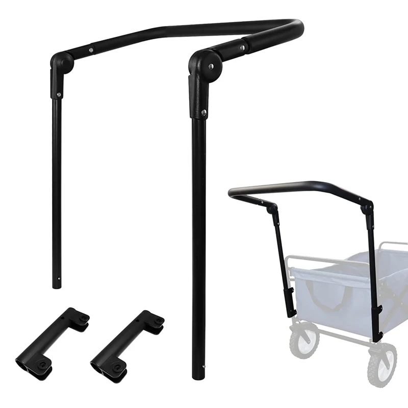 Foldable Cart Push Handle Extendable Cart Trolley Handle Accessories Wagon Cart Equipment For Flat Folding Cart