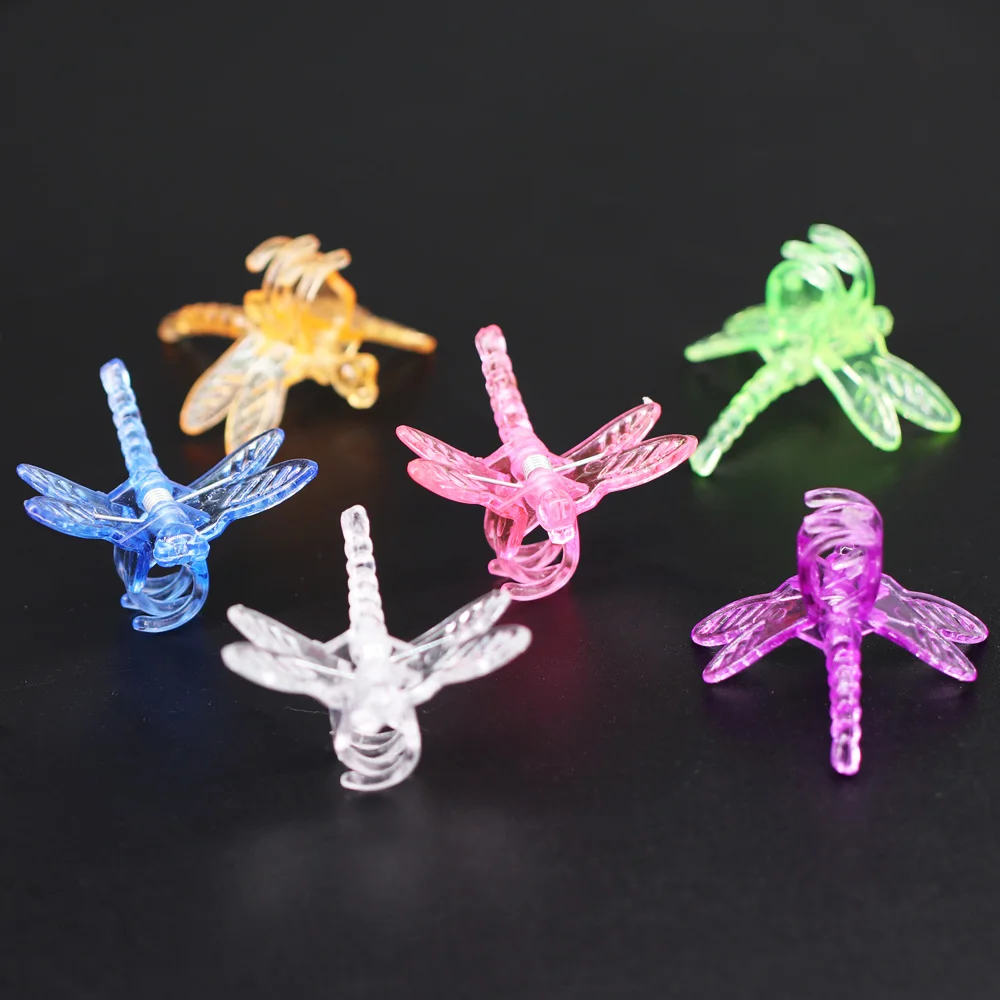 Orchid Clips Reusable Plastic Dragonfly Clamps for Indoor Plant Support Flower Vine Stem Climbing Decoration Clips Garden Tools