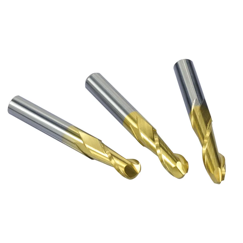Bulk Man 3d Frezen Bit 2 Fluit Bal Neus Einde Molen Schacht 2 Fluit Spiraal Einde Freesmachine Wolfraam Carbide Cnc Router Bit