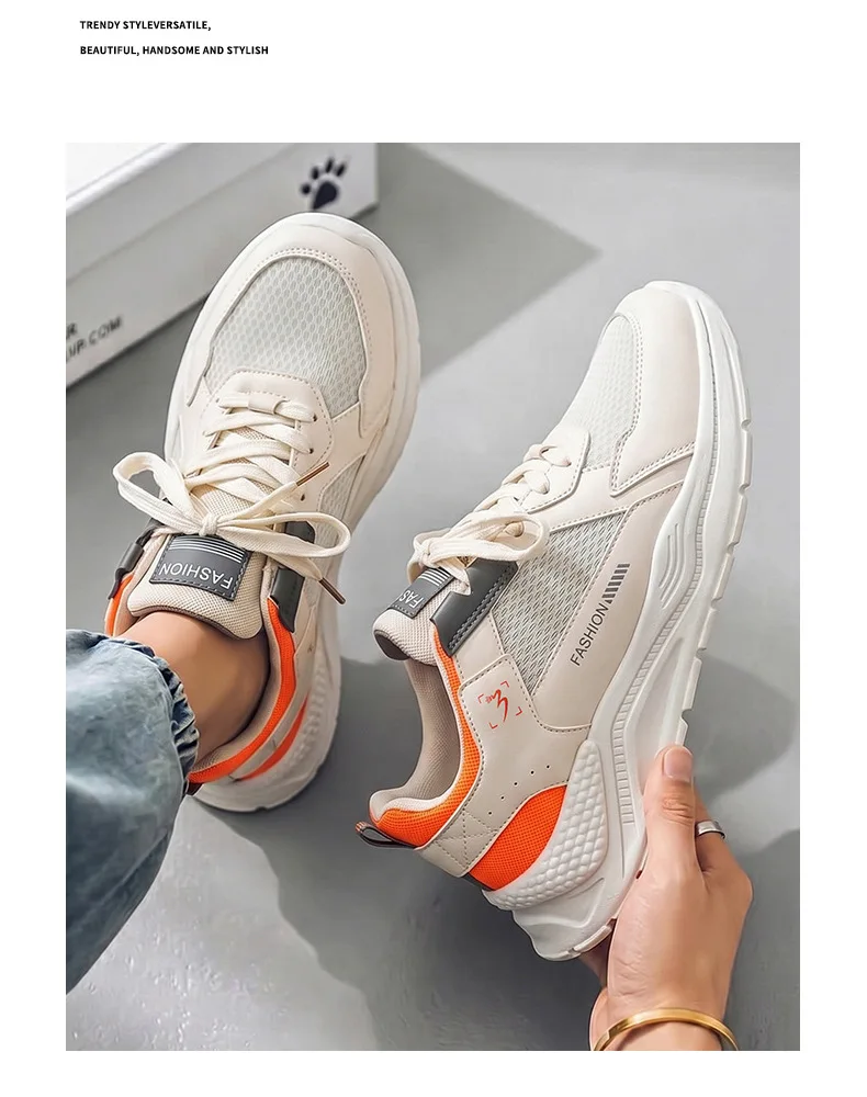 

Men's 2026 Summer Mesh Running Shoes Breathable Casual Sneakers Lightweight Streetwear Footwear