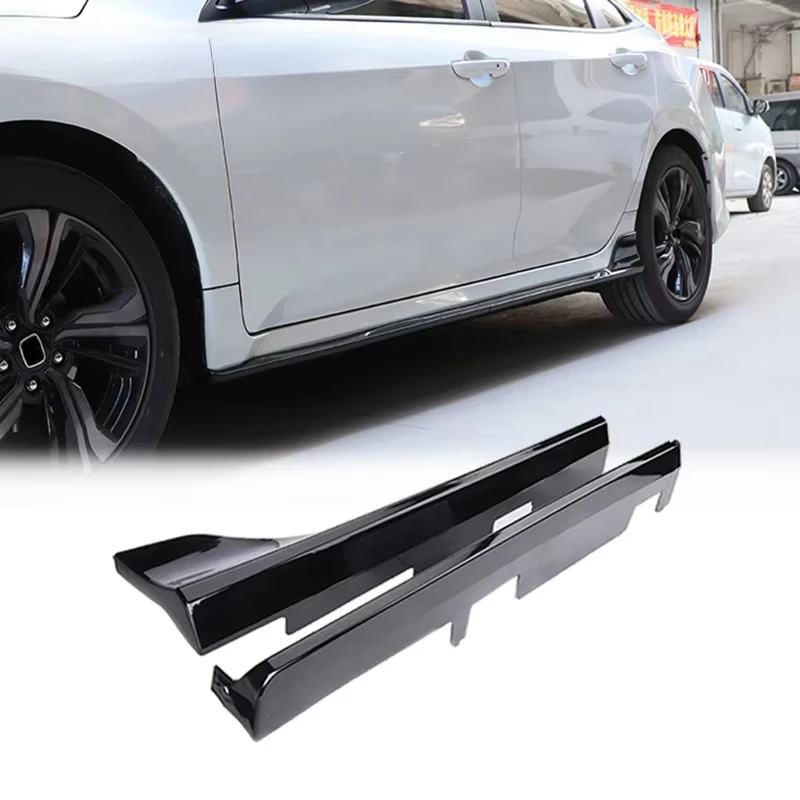 

Car Segmented Type Side Skirt Modification Side Skirts Kit Anti-scratch for Honda 10th Civic Sedan and Hatchback 2016-2020custom