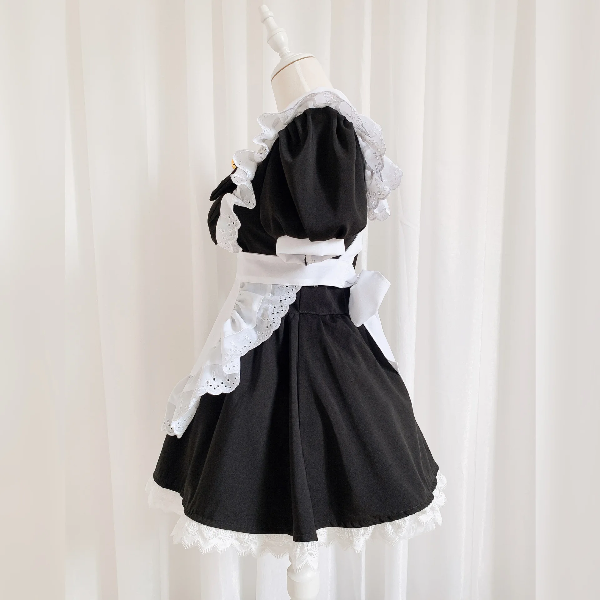 Lolita princesa vestido fantasia, Lolita vestido, Anime empregada uniforme, Preto e branco, Clássico, Saia grande