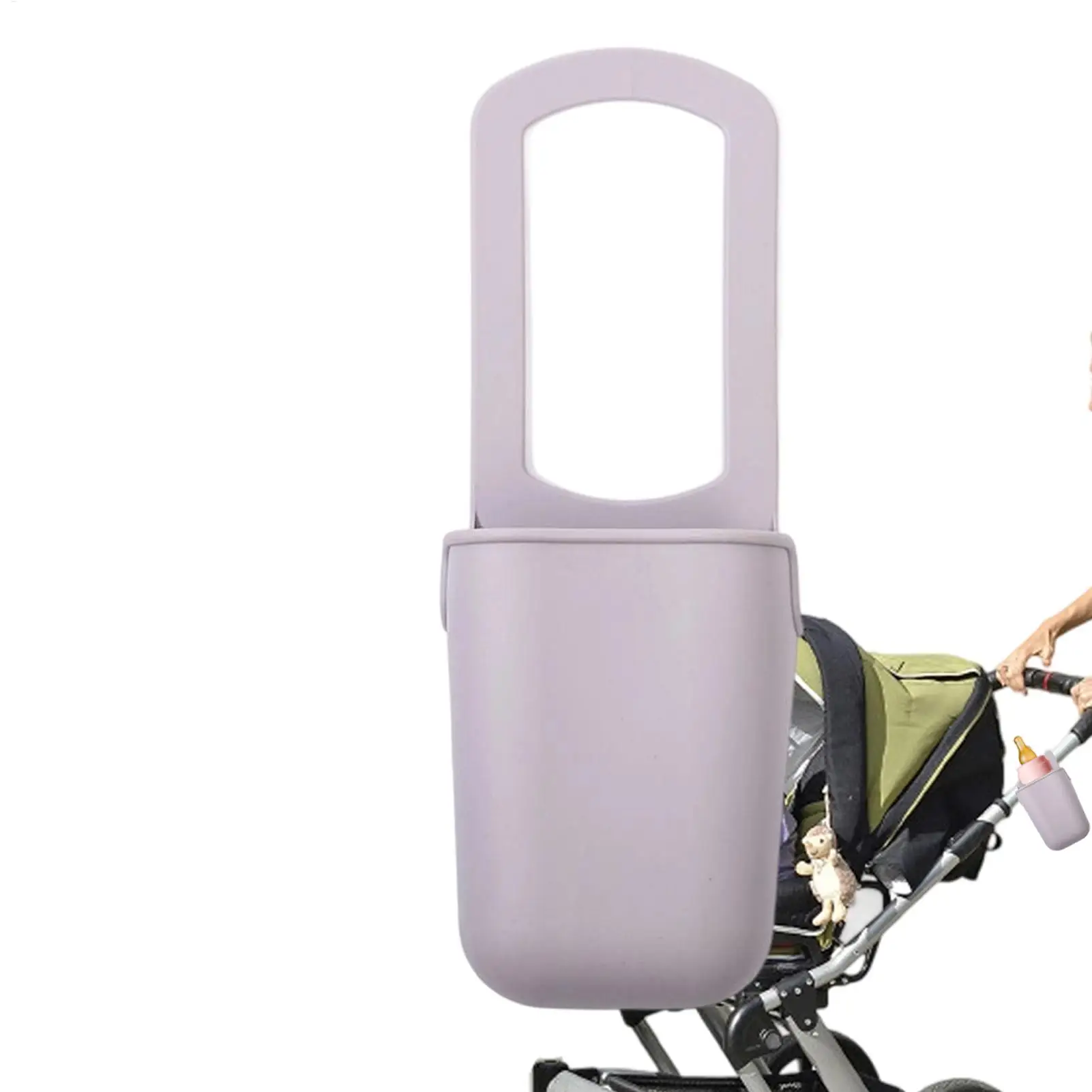 

Stroller Cup Holder Silicone Portable Cup Holder Storage Bags Baskets for Golf Treadmills Yard Stadium Park Picnic Bicycles