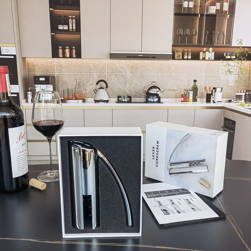 Stainless Steel Straight-Body Bottle Opener for Cork Remover Corkscrew Wine Tool Commercial Use Red Wine Other