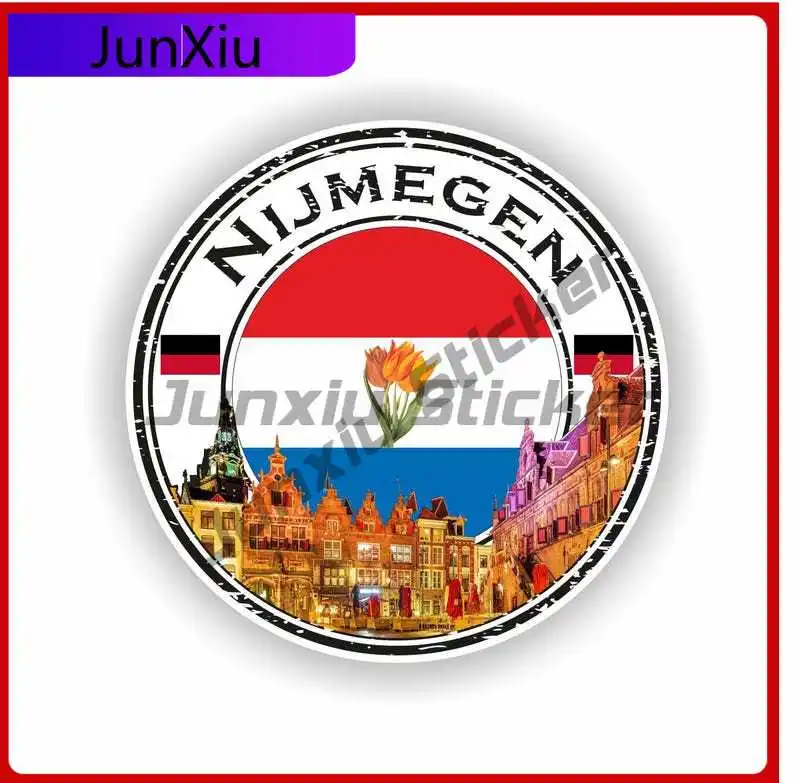 

Nijmegen The Netherlands Seal Sticker Funny Bumper Boat Durable Vinyl Body Decoration Vinyl Decal For Car Truck SUV Window