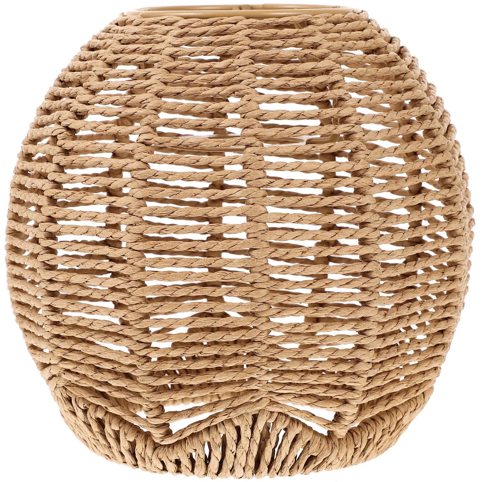 

Rope Woven Retro Decor Bamboo Chandelier Rope Woven Lampshade Light Shade Ceiling Pendant Lamps Cover Replacement