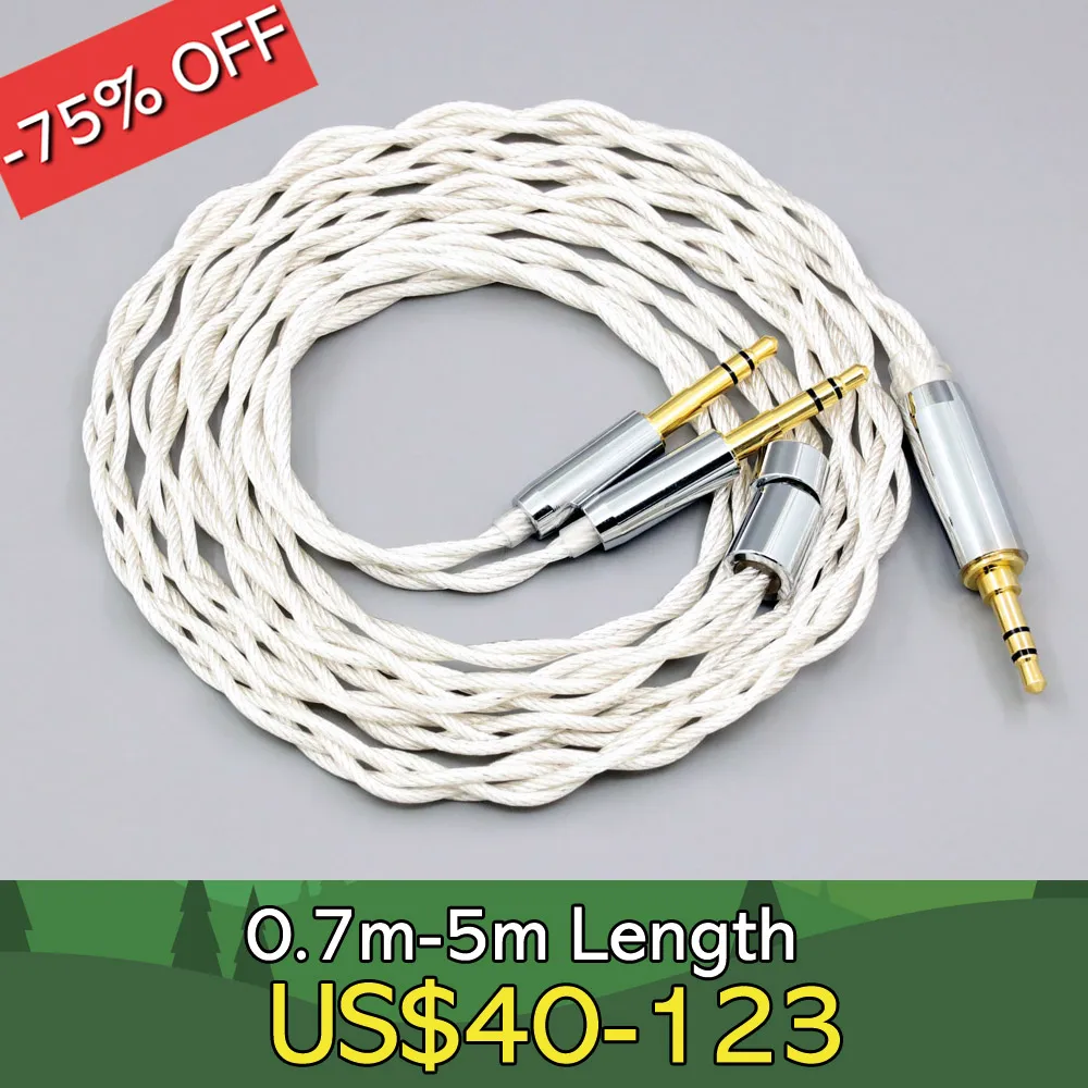 

Graphene 7N OCC Silver Plated Type2 Earphone Cable For Final Audio D8000 AFDS D8000 pro Design Pandora Hope LN008137