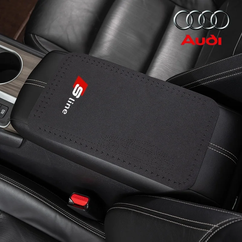 

Suede car center armrest pad anti-slip car center console armrest pad For Audi SLINE A1 A2 A3 A4 A5 A6 A7 Q2 Q3 Q5 Q7 SQ5 RS5 TT