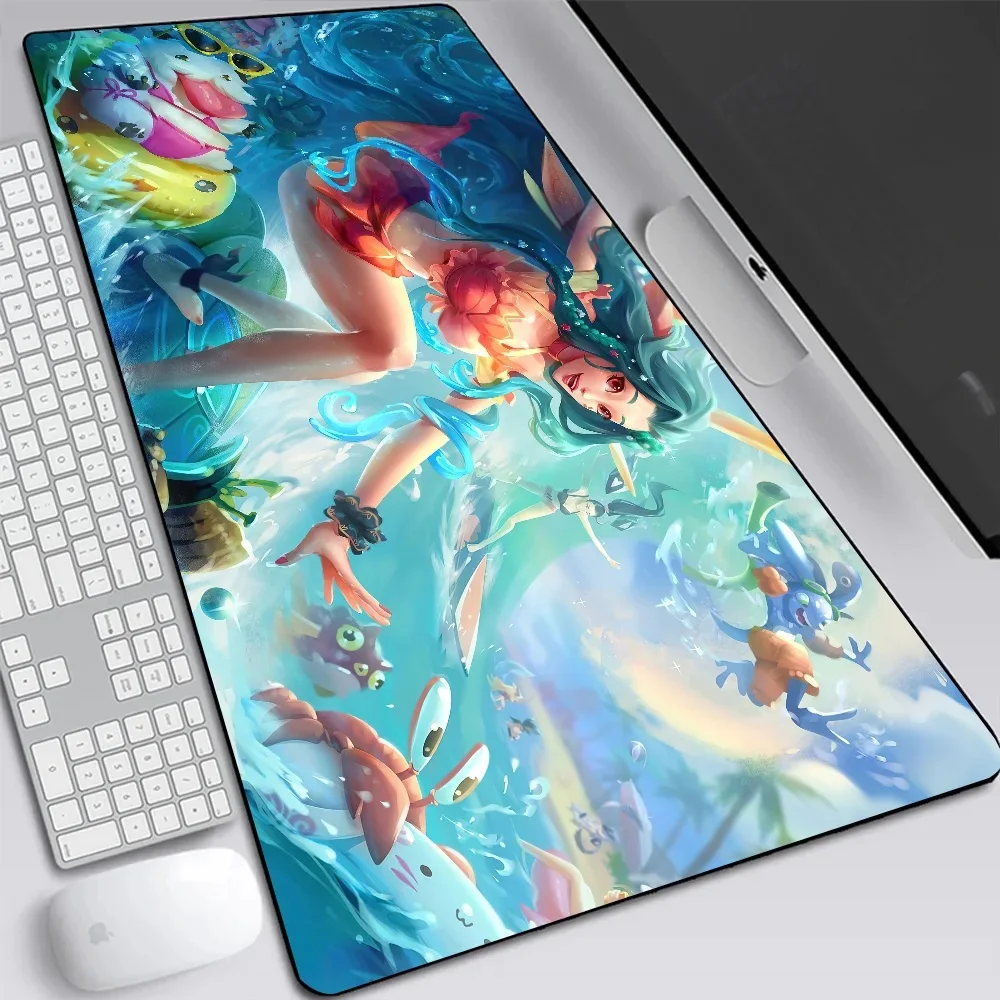 League of Legends Soraka Large Gaming Mouse Pad Computer Laptop Mousepad XXL Office Keyboard Pad Desk Mat PC Gamer Mouse Mat