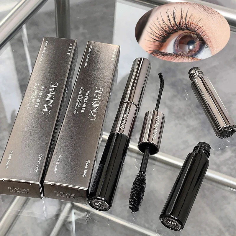 Ultra-Fine Black Brown Mascara Lengthens Eyelashes Extra Volume Waterproof Curling Natural Lashes Mascara Female Cosmetic Makeup