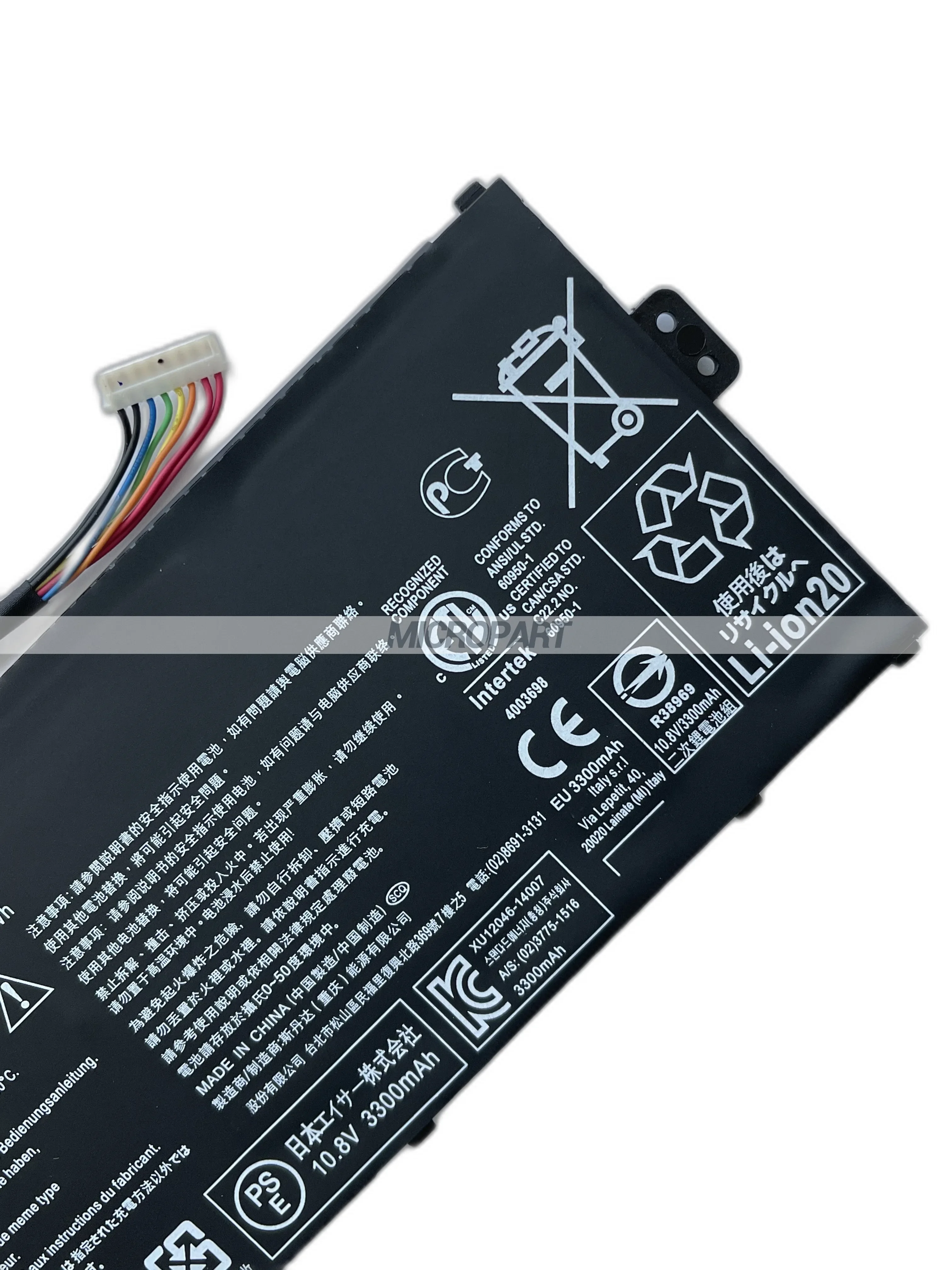 Imagem -05 - Li-ion-bateria Substituição para Acer Laptop Ac15a3j Chromebook 11 Cb3131 Chromebook 11 Cb5-132t 10.8v 36wh Longa Duração da Bateria