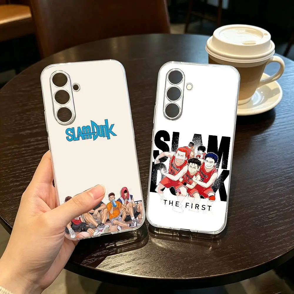 

Anime S-Slam Dunk Phone Case For SamsungA10,12,20,21S,30,31,40,50,51,52,70,71 Transparent Cover