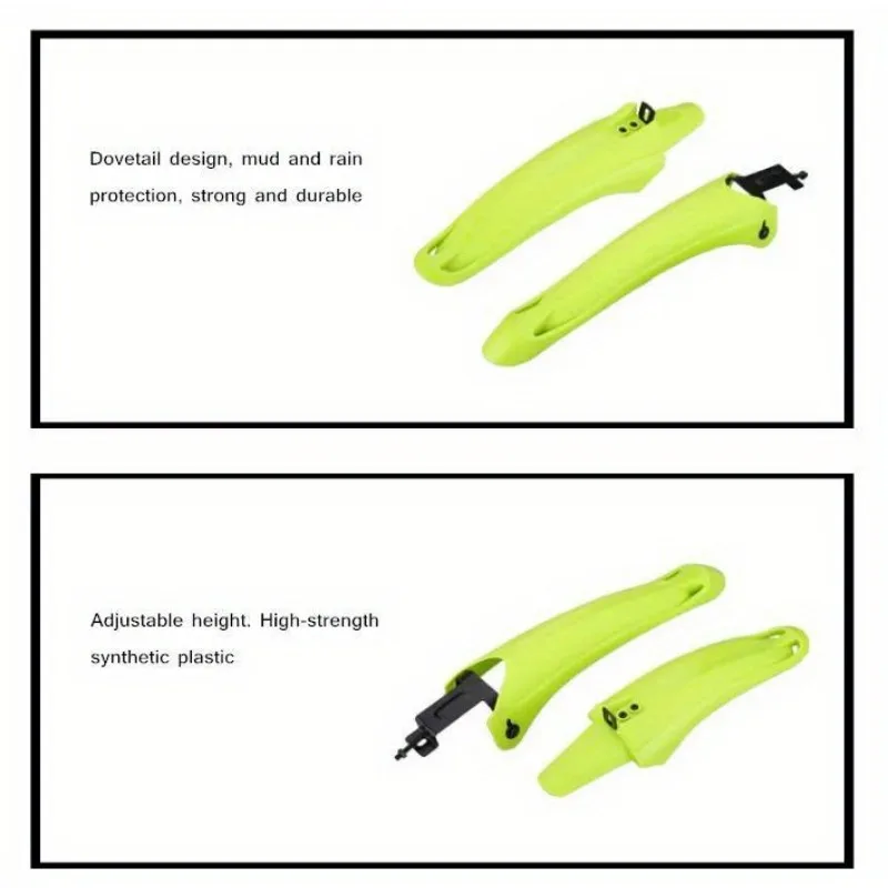 Mountain Bike Mudguard Set Bicycle Mudguard Wings Front and Rear Fenders 1 Pair