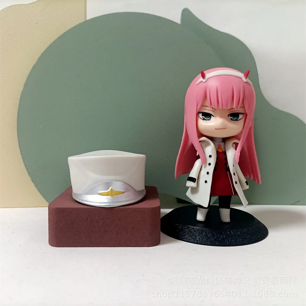 Darling in the FranXX Anime Figure 02 ZERO TWO Kawaii Model Cute Standing New 10CM PVC Static Toys Decoration Lovers Gifts Doll