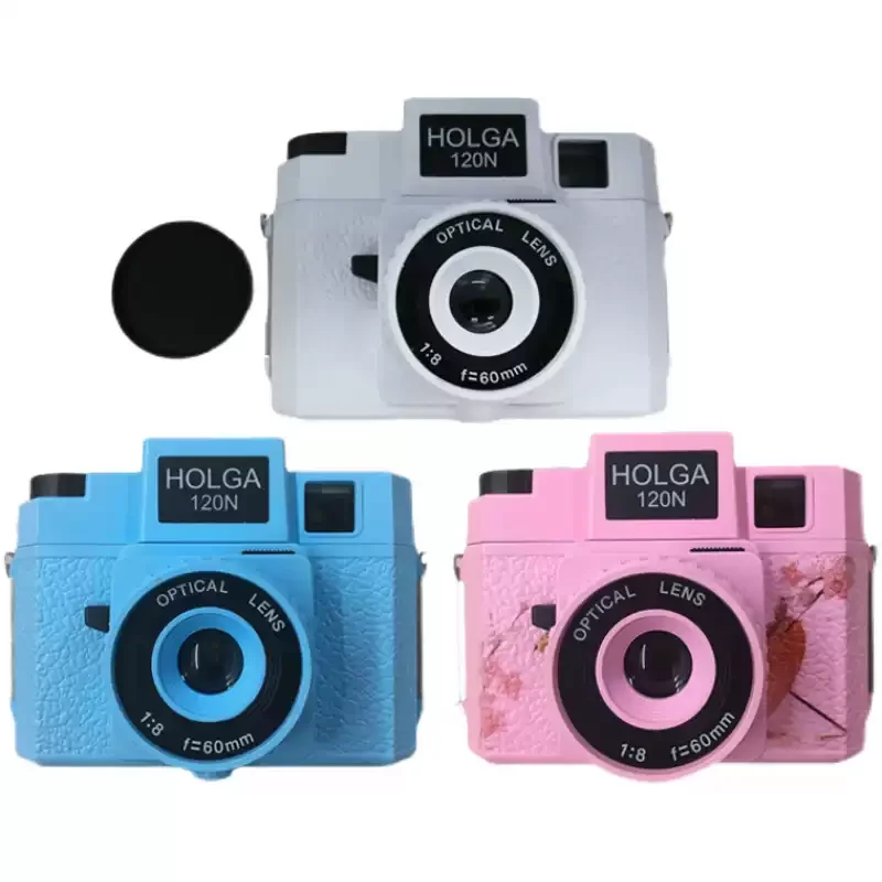 Classic 120N Medium Format Camera Holga 120 Film Camera Colorful Profesional For Lomography Lomo For Kodak Fujifilm Pink Blue