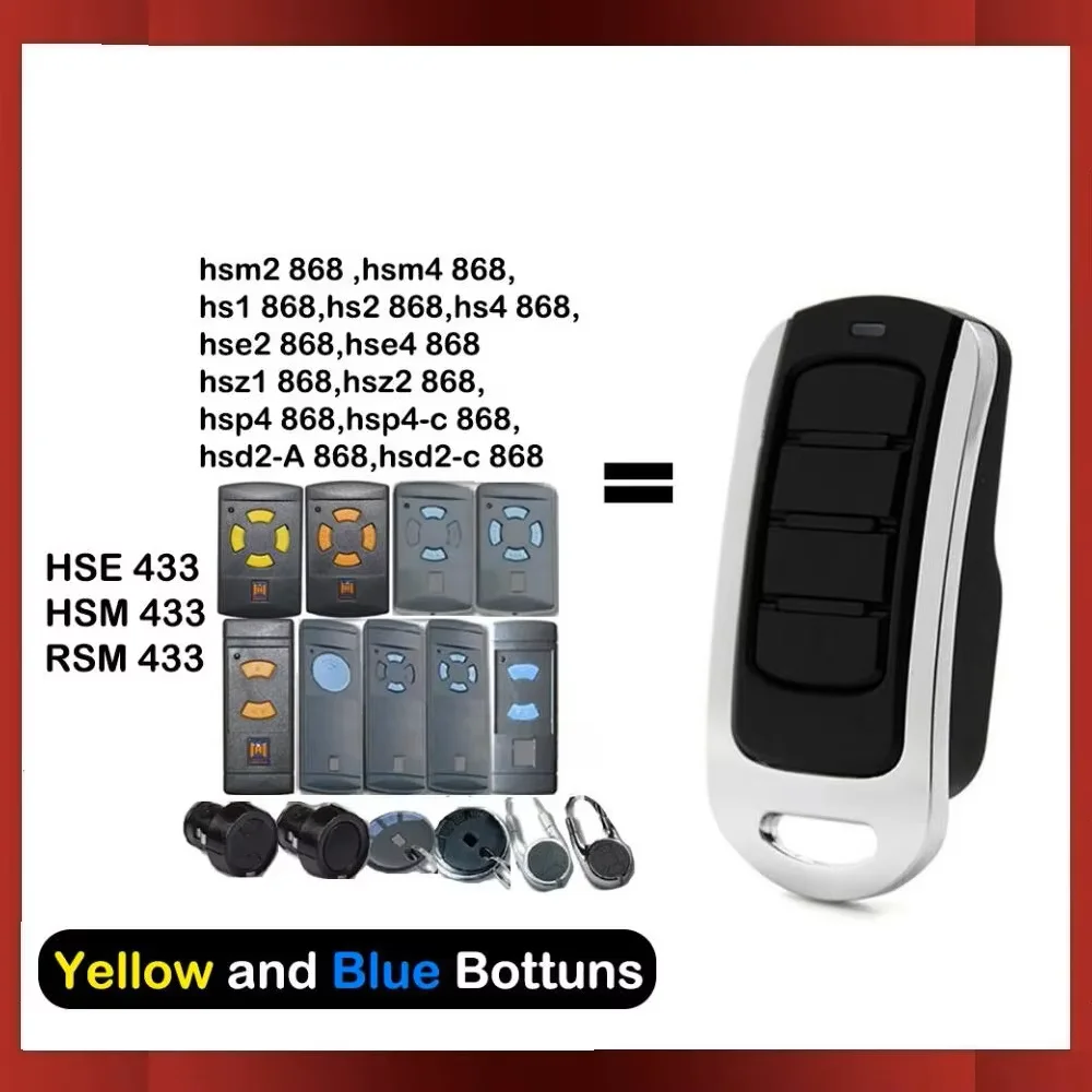 

Marantec 868mhz Garage Door Remote Control HSE4 HS4 HSM2 HSM4 HSE2 868 Gate Opener Digital D302 382 BERNER BHS121 BHS130