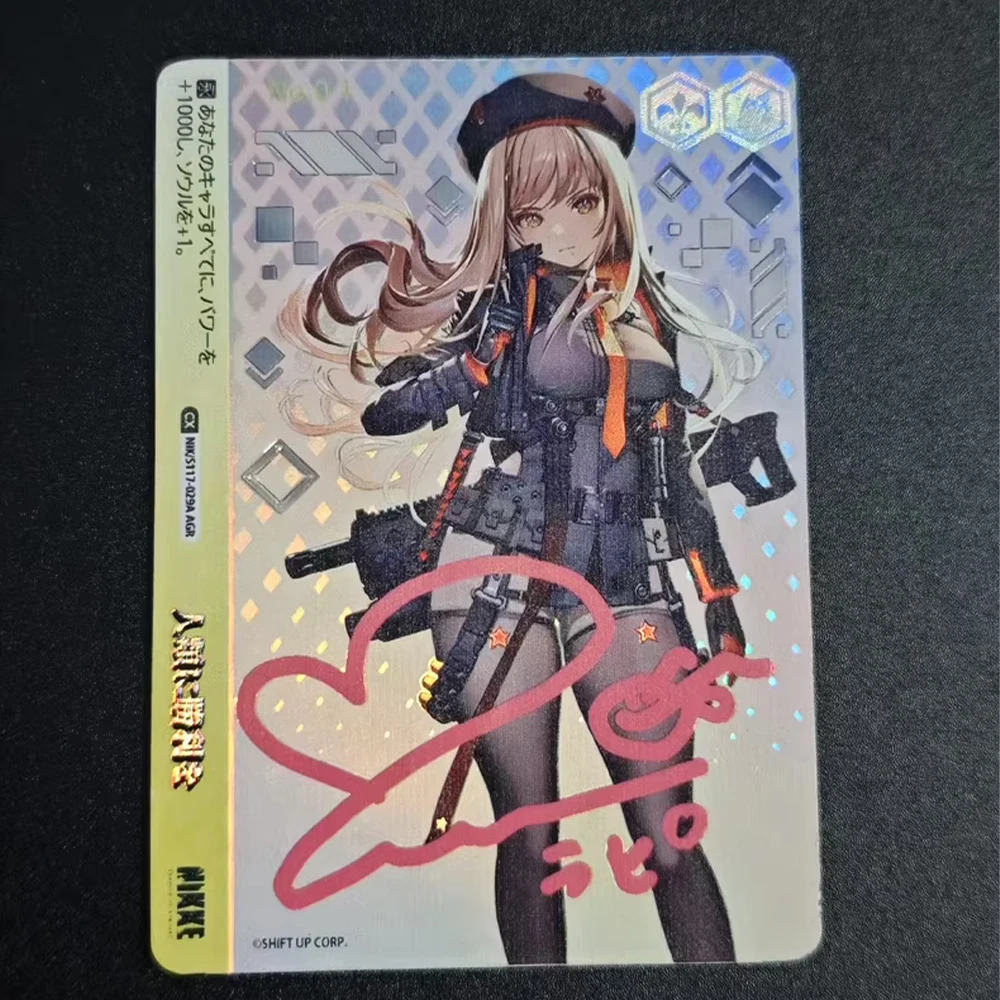 Anime Nikke:the Goddess of Victory Rapi WS Collection Card Bronzing Signature Card Textured Refractive Color Flashing Child Gift