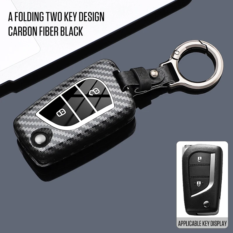 

For Toyota Auris Corolla Avensis Verso Yaris Aygo Scion TC IM Camry RAV4 Forturner ABS Car Key Case Fob Auto Accessories