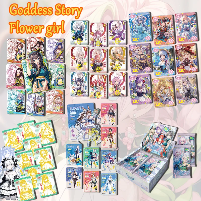 

New Goddess Story Flower Girl Ssr Zr Sp Card Hatsune Miku Ganyu Tokisaki Kurumi Mona Acg Boy Toy Collection Birthday