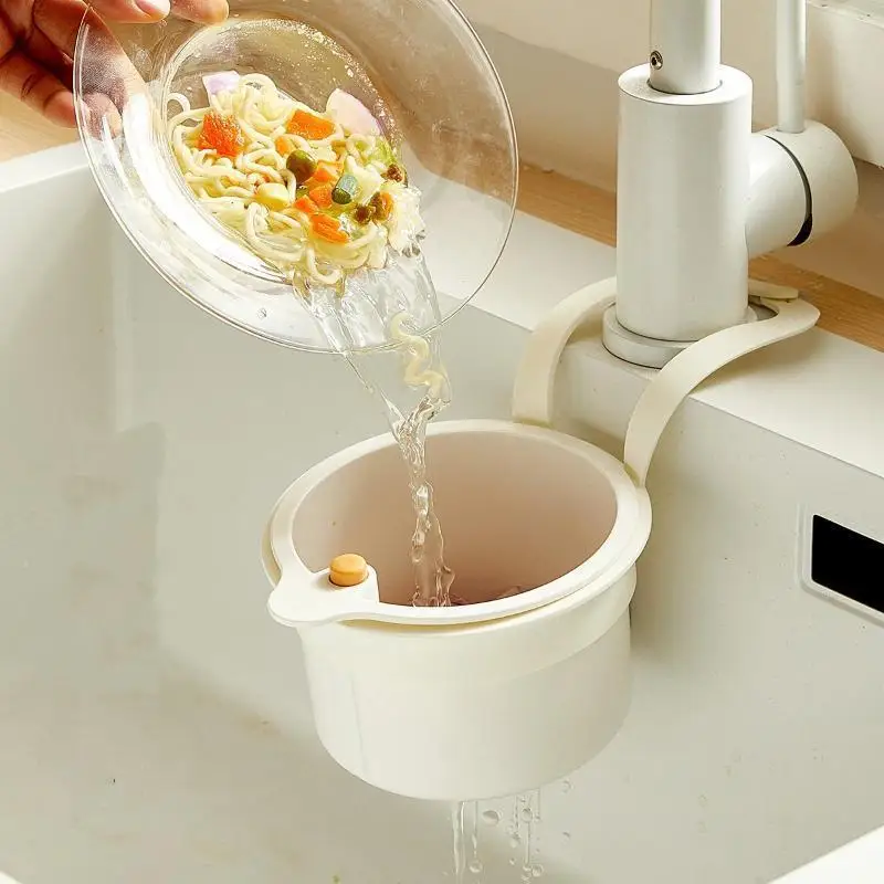 

Kitchen Sink Hanging Drain Basket Dry And Wet Garbage Food Residue Filter Basket Sink Storage Rack Sink Specific Drain Basket