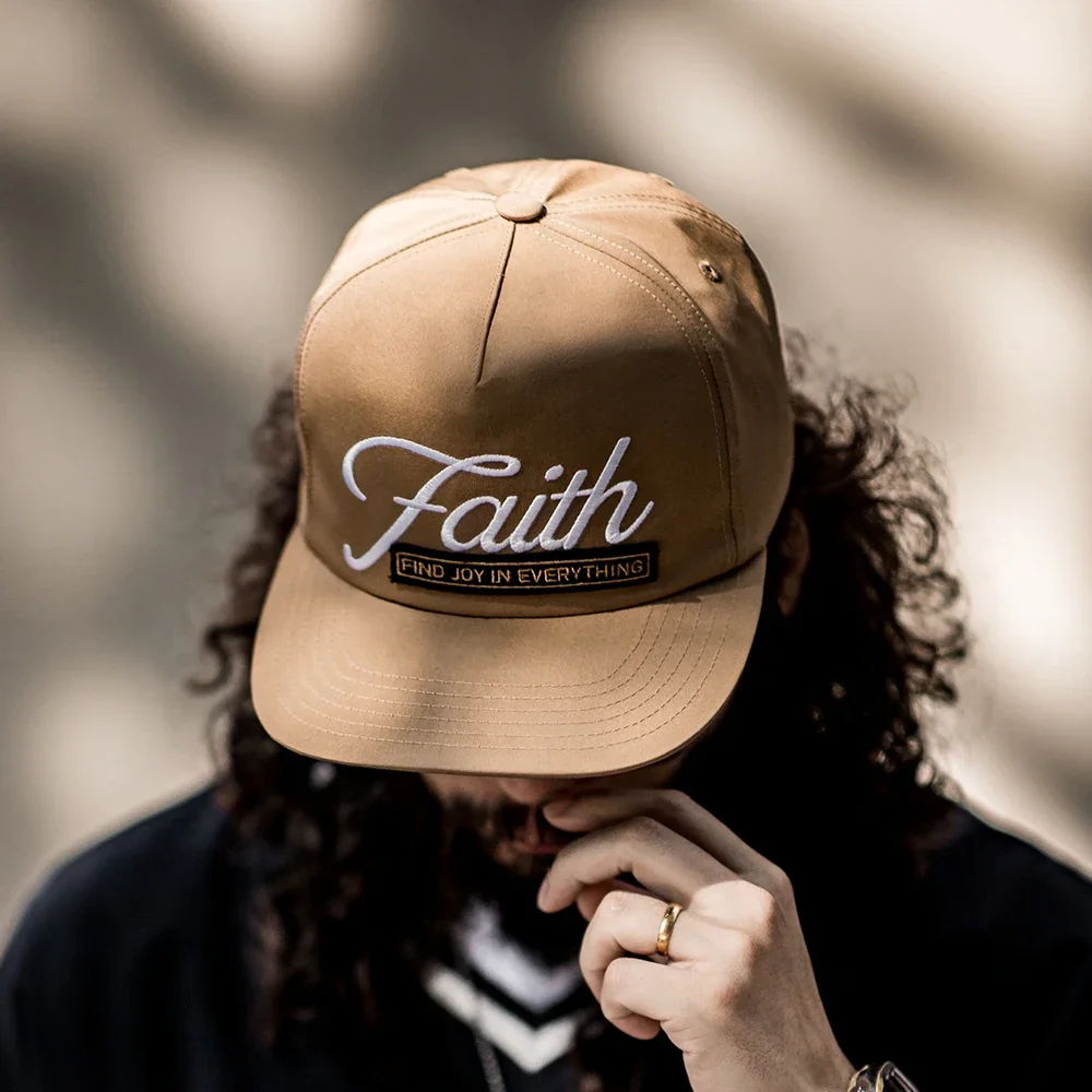 Maden Vintage Unisex Letter Embroidered Baseball Cap Round Top Flat Brim Hat Casual Sun Hat for Streetwear and Hip-Hop Style Cap